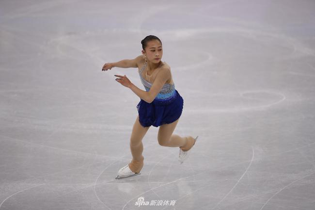 李香凝在比赛中
