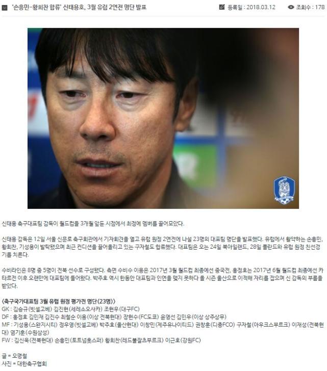 韩国新一期集训名单