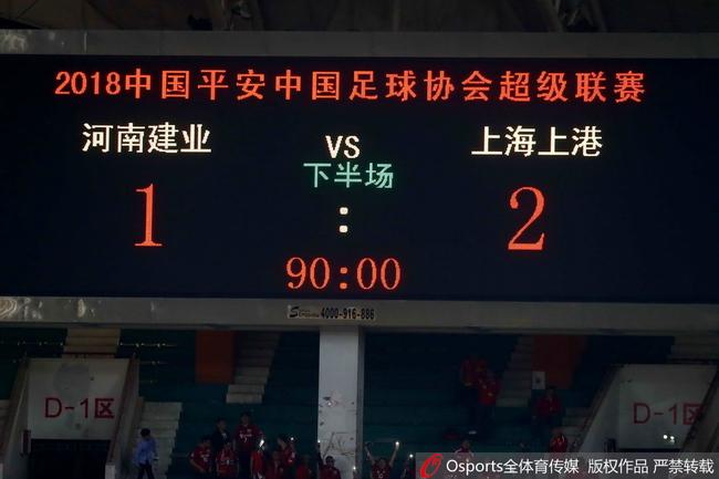 上港客场战胜建业