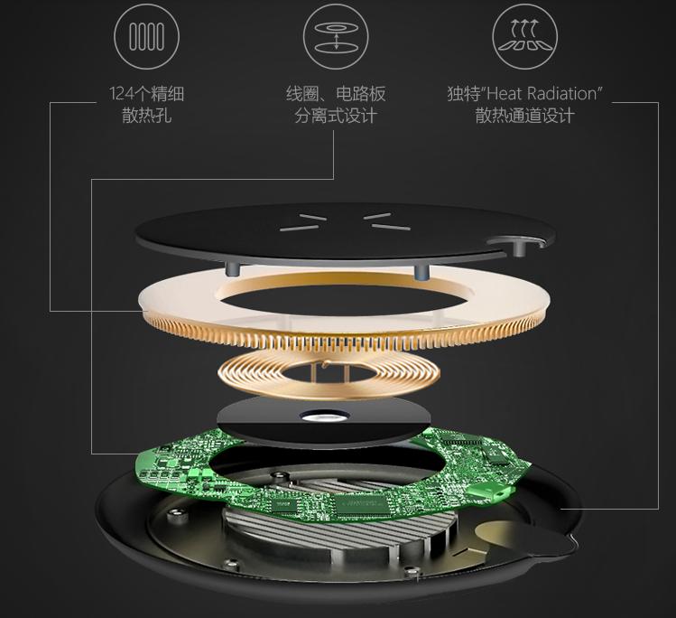 南孚无线充电器 办公场景尽显格调