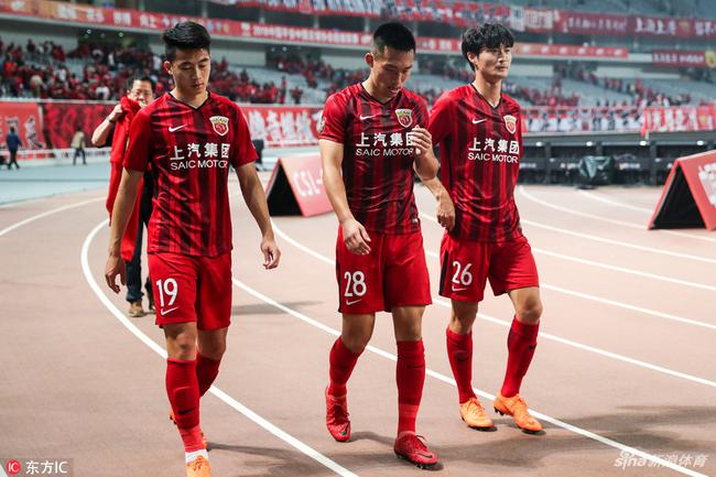 上港球员难掩失望