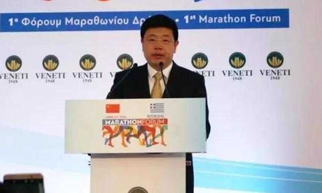 中国驻希腊大使邹肖力在致辞