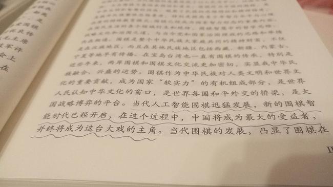 《围棋与国家》前言里的文字