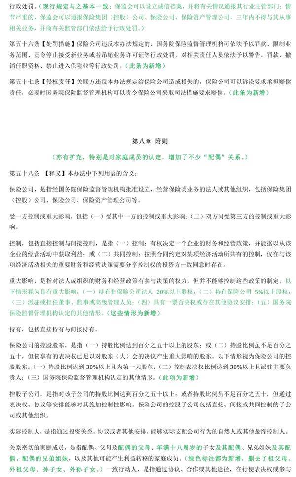 保险关联交易监管法11年后大修 比现行规定有松有紧
