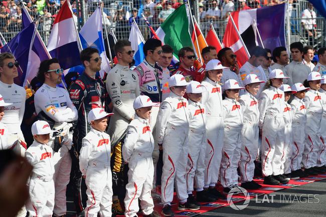 F1赛前奏国歌仪式
