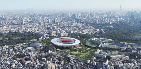 图为2020年东京主场馆设计图