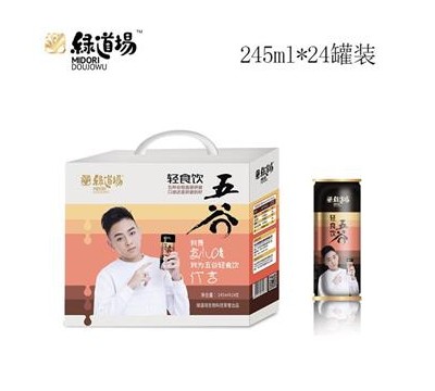 校园超市五谷杂粮饮料245ml24罐装绿道场招商