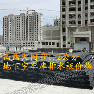 山西大同市1.2公分地下室车库排水板价格