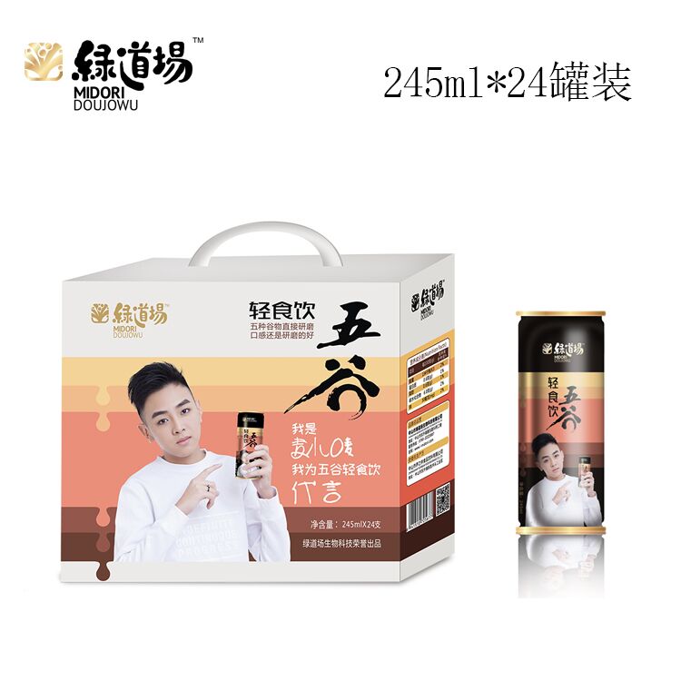 五谷杂粮245ml24罐装研磨谷物饮品校园供应加盟