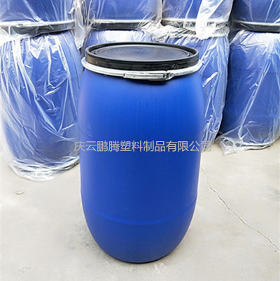 敞口200L法兰塑料桶200升铁箍塑料桶纯原料供应