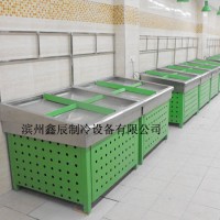 鑫辰超市蔬果台|不锈钢水果陈列柜|蔬菜水果堆头
