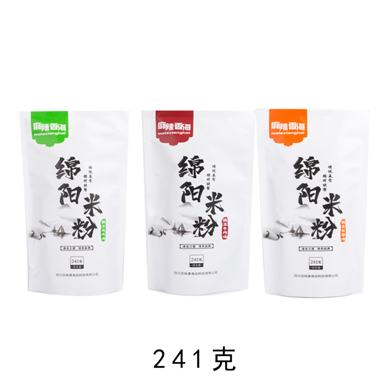 四川百味康绵阳米粉牛肉酱笋子牛肉味方便袋装桶装