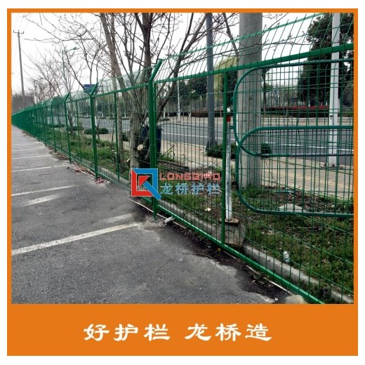 吴江铁路护栏网 洛阳高速公路护栏网 浸塑绿色铁丝网 龙桥厂