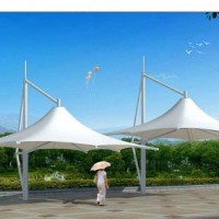郑州户外张拉膜景观棚 膜结构充电桩雨棚安装