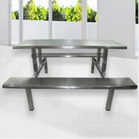 不锈钢八人位餐桌椅 耐用又坚固 价格合理便宜