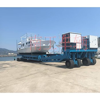 100吨重型游艇拖车 自走式船艇拖车