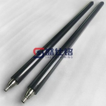 低惯量高速碳纤辊轴 锂电造纸薄膜碳纤维导辊