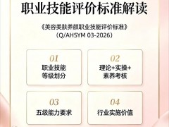 美容美肤养颜师职业技能评价标准解读—（Q/AHSYM 03-2026）
