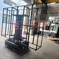 双面屏LED广告拖车架 自动旋转