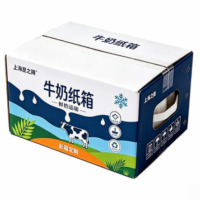 上海牛奶纸箱定制 三层五层瓦楞鲜奶酸奶彩箱纸盒厂家昆之翔